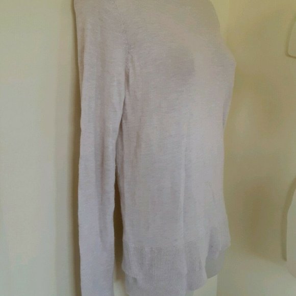 Vintage J Jill Tunic Sweater Size PXS Cotton Blend Tan Beige Tunic Layered Hem - Picture 8 of 8